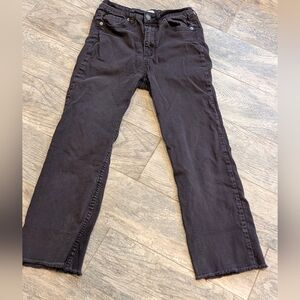Amuse Society Raw Hem Dark Grey Boot cut Size 27